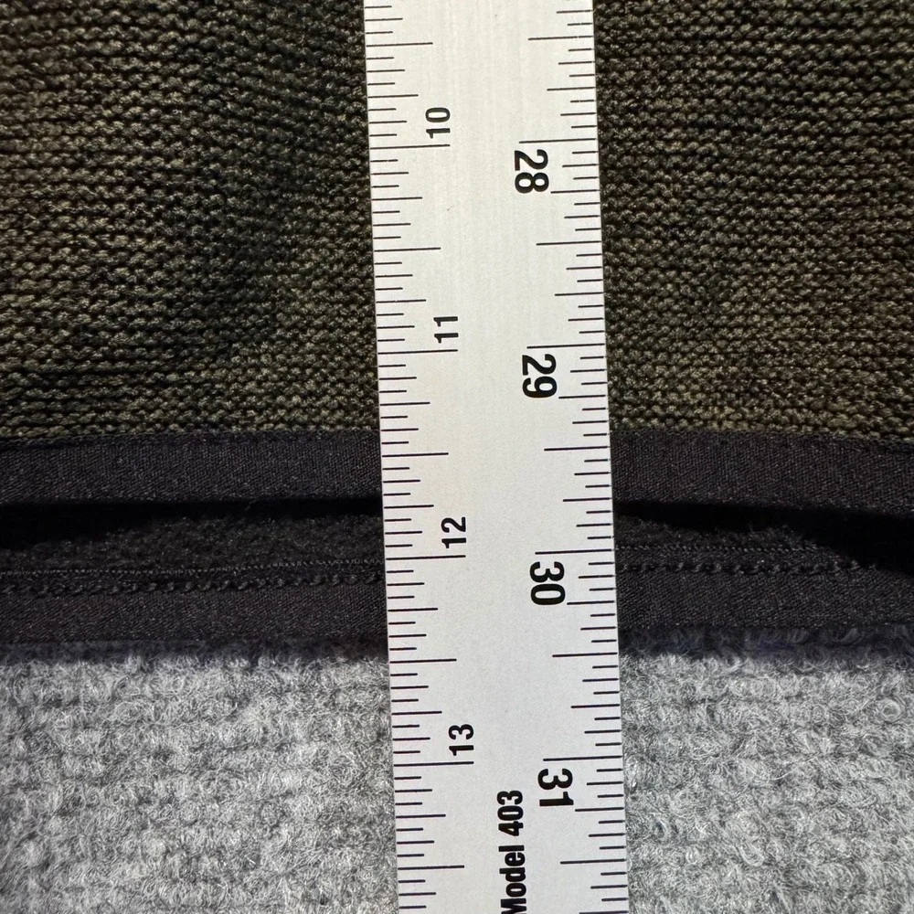 Eddie Bauer XXL Pullover Fleece‎ Olive Green Mens Snap Sweater Heavyweight